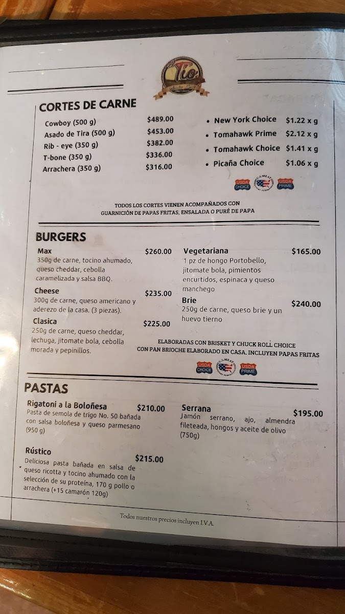 El Tío Asador Grill Menu - Image 3