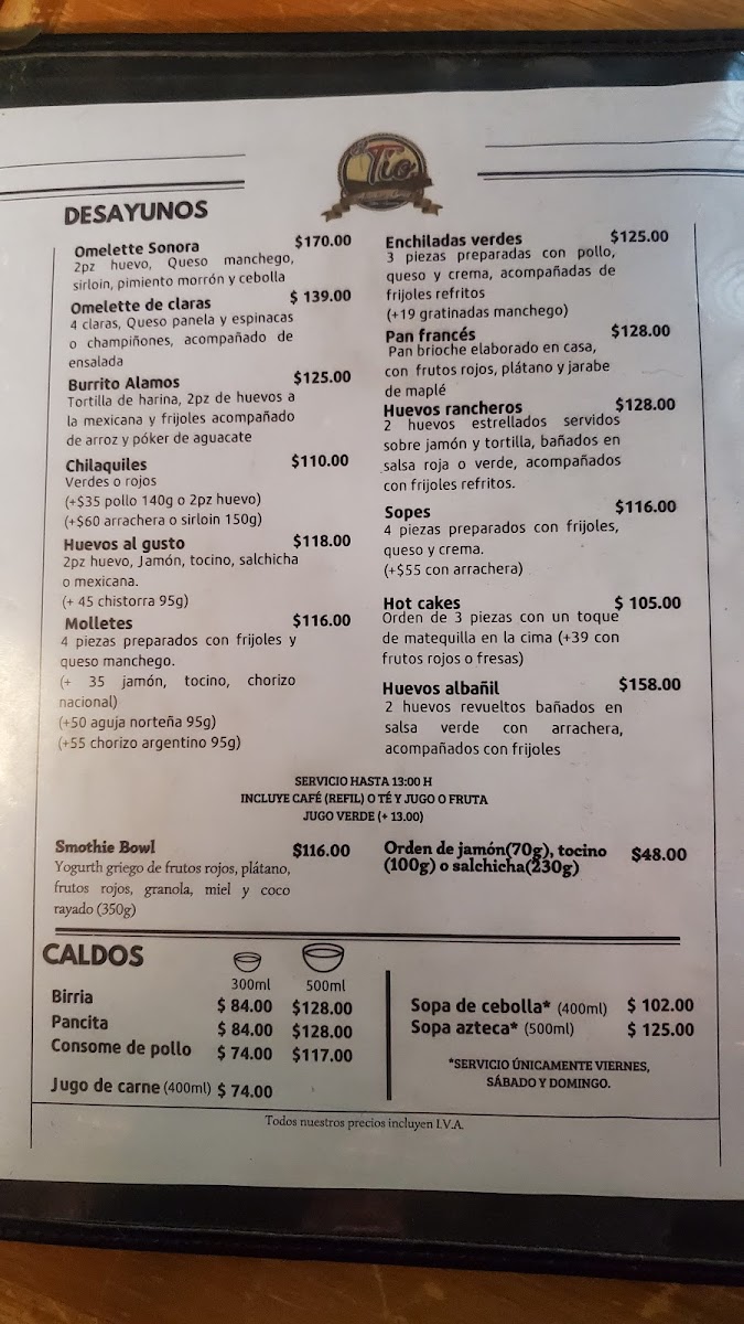 El Tío Asador Grill Menu - Image 4
